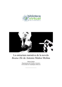 La estructura narrativa de la novela Beatus Ille de Antonio Muñoz
