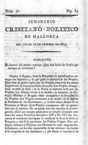 Semanario Cristiano Político de Mallorca Tomo II