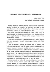 Budismo WQn: ortodoxia y heterodoxia - S