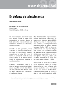 En defensa de la intolerancia - Instituto Electoral del Estado de México