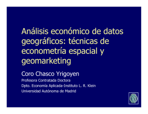 Análisis económico de datos geográficos