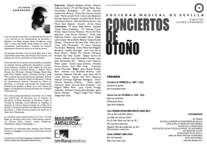 Programa de mano - Sociedad Musical de Sevilla