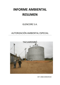 informe ambiental resumen - Ministerio de Vivienda, Ordenamiento