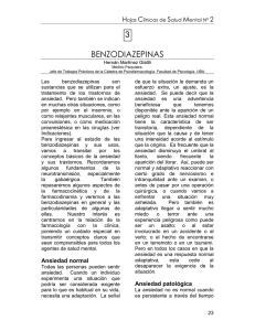 Benzodiazpinas - Facultad de Psicología