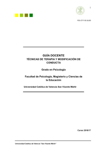 guía docente de la asignatura - Universidad Católica de Valencia