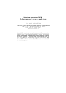 Ubiquitous computing M2M: Technologies and - CEUR