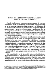 ROMA Y LA LEYENDA TROYANA - InterClassica