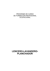 lencero/a planchador/a