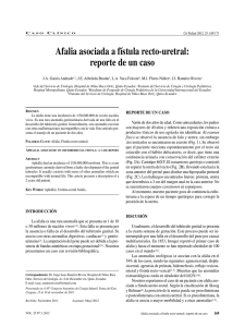 Afalia asociada a fístula recto