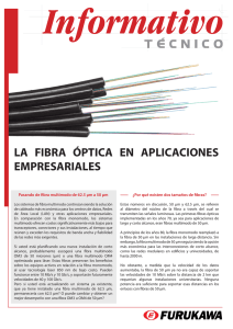la fibra óptica en aplicaciones empresariales