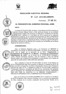 N° 2 3 9 -2014-GR-JUNÍN/PR. Huancayo, .2 .8 ABR 2014 EL
