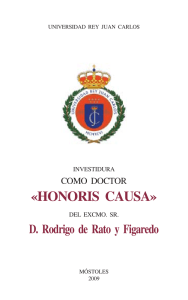 Laudatio Investidura como Doctor Honoris Causa