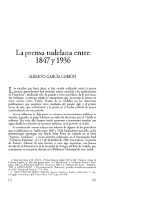 La prensa tudelana entre 1847 y 1936.