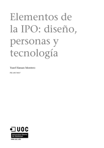 Elementos de la IPO: diseño, personas y tecnología