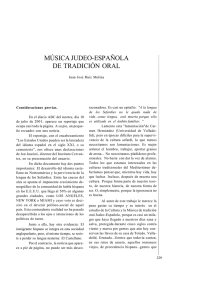 música judeo-española de tradición oral