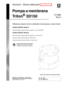 311688C , Pompa a membrana Triton 3D150
