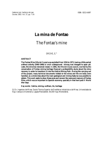 La mina de Fontao The Fontao`s mine