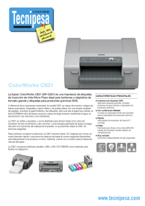 Impresora de etiquetas a color C831