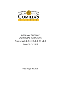 información sobre - ICADE - Universidad Pontificia Comillas