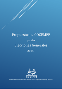 Propuestas de COCEMFE Elecciones Generales