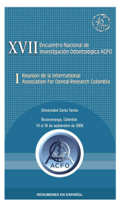 XVII Encuentro Nacional de Investigación Odontológica ACFO