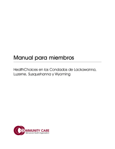 Manual para miembros - Community Care Behavioral Health