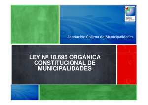 ley nº 18.695 orgánica constitucional de municipalidades