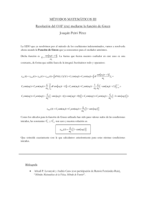 Resolución del OAF (cte) mediante F. de Green (JPP)