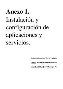 Configuración de un servidor bajo GNU/Linux en la Mancomunidad
