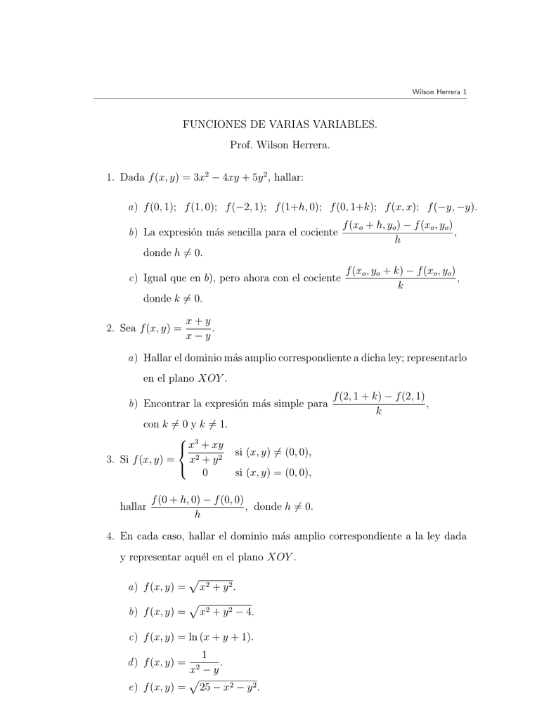 Varias Variables Web Del Profesor