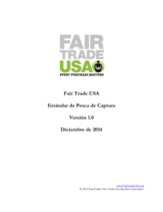 Fair Trade USA Estándar de Pesca de Captura Versión 1.0