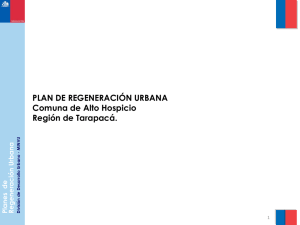 PLAN DE REGENERACIÓN URBANA Comuna de Alto Hospicio