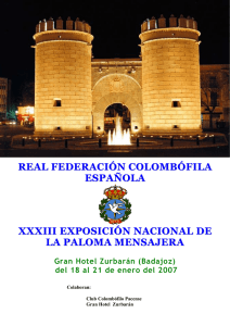 real federación colombófila española xxxiii exposición nacional de