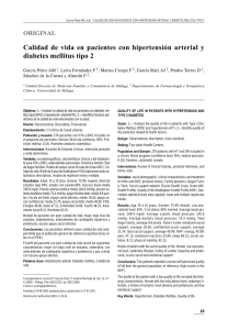 Calidad de vida en pacientes con hipertensión arterial y diabetes