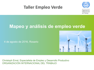 Mapeo y análisis de empleo verde