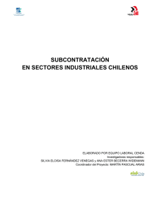 subcontratación en sectores industriales chilenos