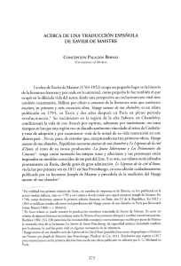 pdf Acerca de una traducción española de Xavier de Maistre