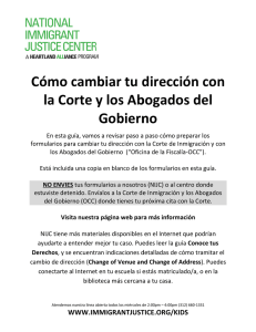 El Cambio de Corte - National Immigrant Justice Center
