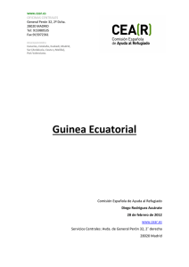 Guinea Ecuatorial. 2012. Informe General