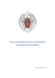 Plan de eficiencia - Universidad Complutense de Madrid