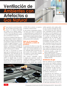 Ventilación de Ambientes con Artefactos a Gas Natural