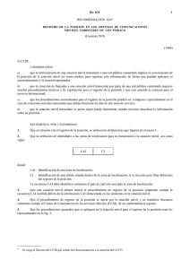 M.624 - Registro de la posición en los sistemas de comunicaciones