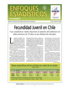 Fecundidad juvenil en Chile. 8 pág.
