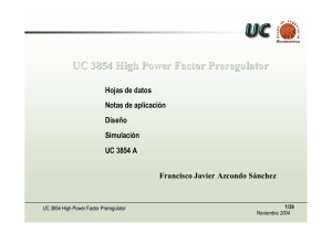 Controladores para Corrección del Factor de Potencia. El UC3854