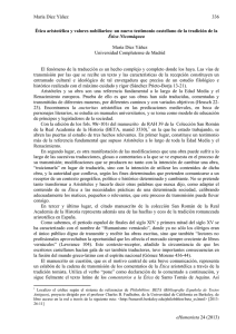 María Díez Yáñez 336 eHumanista 24 (2013) Ética aristotélica y