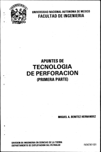 APUNTES DE TECNOLOGIA DE PERFORACION. PRIMERA