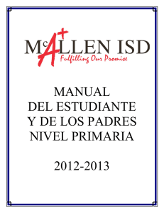 manual del estudiante y de los padres nivel primaria 2012-2013