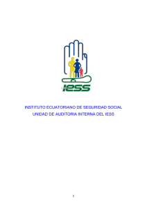 INSTITUTO ECUATORIANO DE SEGURIDAD SOCIAL UNIDAD DE