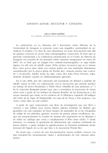18. Adolfo Aznar. Escultor y cineasta, por José María Pemán Martínez