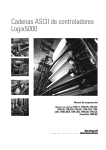 1756-PM013B-ES, Cadenas ASCII de controladores Logix5000